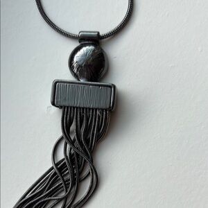 White House Black Market Silver Gray Necklace